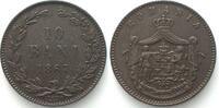  1867 Rumänien RUMÄNIEN 10 Bani 1867 Watt & Co. CAROL I. Kupfer ERHALTUNG! unz-
