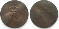 Franz. Guiana FRENCH COLONIES. Stampee ND (1779) billon VF+ -