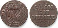 Niederlande - Groningen & Ommeland NL - GRONINGEN & OMMELAND Duit 1771 copper VF+ -