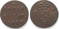 Niederländisch Indien NL EAST INDIES. 1/2 Duit 1808 copper XF! -