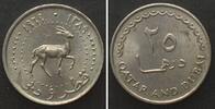 Katar & Dubai QATAR & DUBAI. 25 Dirhems 1969, AHMAD BIN ALI AL-THANI, Cu-Ni AU -
