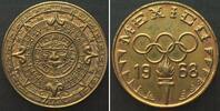 Mexiko - Medaillen MEXICO - OLYMPICS 1968 Brass token 30mm -
