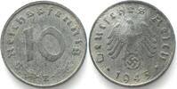 Deutschland - Drittes Reich Germany THIRD REICH. 10 Reichspfennig 1945 E, zinc, KEY DATE! XF -