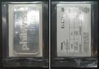 Ingots / Barren ARGOR HERAEUS Switzerland 1oz silver ingot ca.2000 PHILSWISS CLUB - sealed COA -