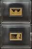 Ingots / Barren WASSERSCHLOSS & SPEICHERSTADT - HAMBURG, 1/100 oz 0.9999 gold -