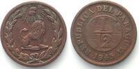 Paraguay 1845 PARAGUAY. 1/12 Real 1845 BIRMINGHAM copper VF+ ss+ 41.05 US$  +  17.60 US$ shipping