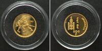 Mongolei MONGOLIA 500 Tugrik 1998 SUMO gold Proof SCARCE! -
