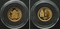Mongolei MONGOLIA 500 Tugrik 1998 BUDDHIST DEITY MAITREYA gold Proof SCARCE! -