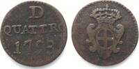 Italien - Genua Italian States GENOA 4 Denari 1793 copper VF, SCARCE! -