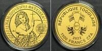 Togo TOGO 1500 Francs CFA 2022 San Giovanni Battista LEONARDO DA VINCI Gold 1/200 oz -