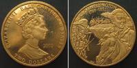 Ostkaribische Staaten  EAST CARIBBEAN STATES 2 Dollars 2002 DUKE OF WELLINGTON Cu-Ni gilt Proof