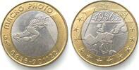 Italien - Poggiardo ITALY 1 Euro = 1936,27 Lire ND (2001) MACRO PHOTO Bi-metallic SCARCE! -