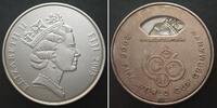 Fidschi FIJI 10 Dollars 2005 FIFA SOCCER WORLD CUP Cu-Ni WITHOUT CLOCK -