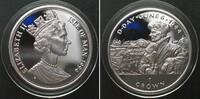 Insel Man ISLE OF MAN Crown 1994 Field Marshal Montgomery D-DAY silver Proof SCARCE! -