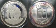 &Auml;quatorialguinea 1993 EQUATORIAL GUINEA 7000 Francs 1993 ELEPHANT silver... 138.73 US$127.17 US$  +  40.47 US$ shipping