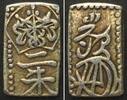 Japan JAPAN. 2 Shu TEMPO ERA, ND (1832-1858) gold & silver VF+ -