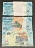 Madagaskar MADAGASCAR 71 x 100 Ariary 2017 UNC CONSECUTIVE SERIAL NUMBERS -