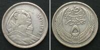 &Auml;gypten 1957 EGYPT 5 Piastres 1957, Sphinx, silver XF vz 17.33 US$14.44 US$  +  40.47 US$ shipping