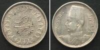 &Auml;gypten 1937 EGYPT. 2 Piastres 1937, FAROUK, silver, AU vz+ 15.02 US$12.71 US$  +  40.47 US$ shipping