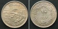 &Auml;gypten 1964 EGYPT. 10 Piastres 1964, Diversion of the Nile, silver, AU ... 18.49 US$17.33 US$  +  40.47 US$ shipping