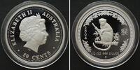 Australien AUSTRALIA 50 Cents 2004 Lunar I, YEAR OF THE MONKEY silver 1/2 oz Proof RARE! -