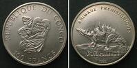 Kongo - Brazzaville CONGO - BRAZZAVILLE 100 Francs 1994 POLACANTHUS Dinosaurs SCARCE! -