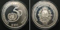Uruguay 1995 URUGUAY 200 Pesos 1995, 50th Anniversary UNITED NATIONS, si... 161.86 US$  +  40.47 US$ shipping