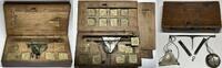 Deutschland - Münzwaagen COLOGNE. Matthias Mettmann, Coin Scales about 1650 w. 17 Coin Weights -