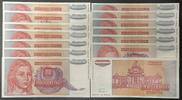 Jugoslawien YUGOSLAVIA 14 x 1000,000,000 Dinara 1993 -