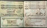 Irak IRAQ 18 x 25 Dinars 1982 Horses, 6 x 50 Dinars SADDAM HUSSEIN, UNC -