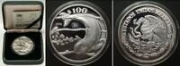 Mexiko MEXIKO 100 Pesos 1992 Vaquita Porpoise UNEP silver 1 Oz Proof w. box & COA -