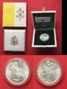 Vatikan VATICAN 500 Lire 1993 WORLD PEACE JOHN PAUL II silver BU in box w. cert. # 94953