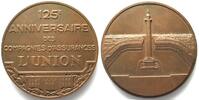 Frankreich - Medaillen FRANCE Medal 1954 125TH ANN. OF THE INSURANCE UNION bronze 67mm -