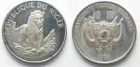 Niger NIGER - TRIAL STRIKE 10 Francs 1968 LION silver - NO PROOF - RARE! -