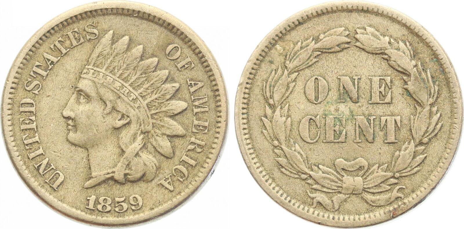 1 usa. United States of America 1901 indian head.