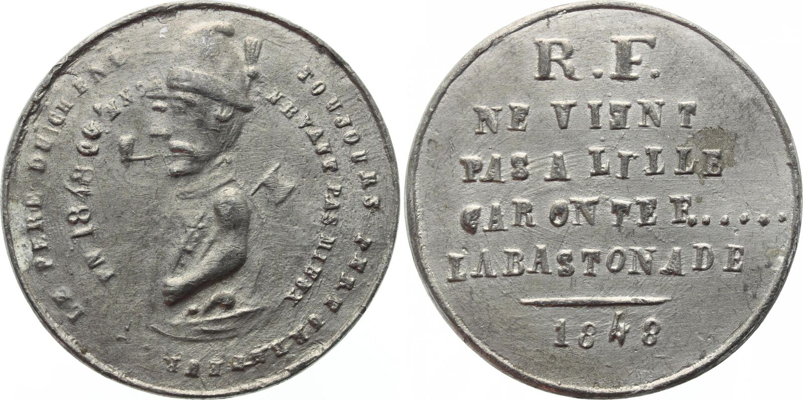 Frankreich Zinnmedaille Revolution 1848. VF | MA-Shops