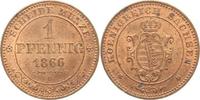Sachsen-Albertinische Linie 1 Pfennig Johann 1854-1873. Picture