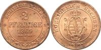 Sachsen-Albertinische Linie 2 Pfennig Johann 1854-1873. Picture