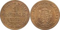 Sachsen-Albertinische Linie 1 Pfennig Johann 1854-1873. Picture