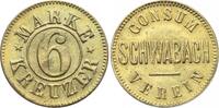 Brandenburg-Franken, Stadt Schwabach 6 Kreuzer oJ Marken und Zeichen 1850-1950. -