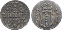 Brandenburg-Preußen II Pfennig 1695 BH Friedrich III. 1688-1701. Selten, Patina, VF+