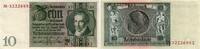 Allgemein 10 Reichsmark Banknoten Deutsches Reich 1874-1945. -