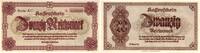 Allgemein 20 Mark Banknoten Deutsches Reich 1874-1945. -