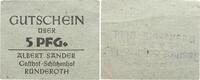 Ründeroth 5 Pfennig Rheinland -