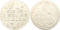 Anhalt-Bernburg 1/6 Reichstaler Victor Friedrich 1721-1765. -