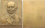 Personenmedaillen Einseitige Bronzeplakette Zeller, Eduard *1814 Kleinbottwar, +1908 Stuttgart, deutscher Theologe und Philosoph. -