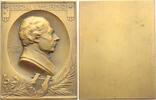 Personenmedaillen Einseitige Bronzeplakette Uhland, Ludwig *1787 Tübingen, +1862 Tübingen, deutscher Dichter und Literaturforscher. -