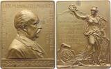 Personenmedaillen Bronzeplakette Helmholtz, Hermann von **1821 Potsdam, +1894, , Mediziner und Physiker. -