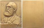 Personenmedaillen Bronzeplakette Böcklin, Arnold *1850, +1901, schweizer Dichter und Maler. -