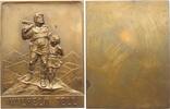Personenmedaillen Bronzeplakette Tell, Wilhelm um 1500, Schweizer Nationalheld. -
